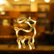 (Elk) Novelty Christmas Window Decoration Hanging Lights