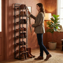 Vertical Shoe Rack for Small Spaces