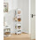 Wooden Shoes Organizer for Small Space, White,7-Tier 3
