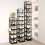 Vertical Shoe Rack for Small Spaces, Black 4