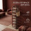 Vertical Shoe Rack for Small Spaces, Ivory and Black 2