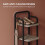 Vertical Shoe Rack for Small Spaces, Ivory and Black 3