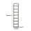 Vertical Shoe Rack for Small Spaces, Ivory and Black 4