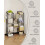 Vertical Shoe Rack for Small Spaces, Ivory and Black 3