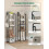 Vertical Shoe Rack for Small Spaces, Ivory and Black 4