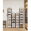 Vertical Shoe Rack for Small Spaces, Ivory and Black 6