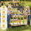 Children's Wooden Mud Kitchen with Wheels and Accessories 1