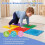 Interlocking Sensory Mats, 6 PCS, Multicolor, TPE, 12"x12" 1