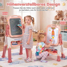 Kids' Adjustable 4-in-1 Art Easel with Accessories