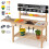 2-in-1 Wooden Mud Kitchen with Sinks and Accessories 1