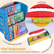 Kids 3-in-1 Art Easel with Magnetic Board, Blue