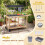 Children's Wooden Mud Kitchen with Wheels and Accessories 2