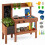 Kids Mud Kitchen with Planter Box, Sink, and 13 Accessories 1