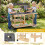 Children's Wooden Mud Kitchen with Wheels and Accessories 6
