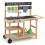 Children's Wooden Mud Kitchen with Wheels and Accessories 5