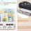 Kids Rolling Bookshelf with Chalkboard and Storage Cubes 1
