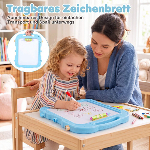 Kids Adjustable 4-in-1 Art Easel with Accessories 1