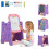 Kids 3-in-1 Art Easel with Magnetic Board - Pink 2