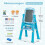 Kids Adjustable 4-in-1 Art Easel with Accessories 4