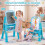 Kids Adjustable 4-in-1 Art Easel with Accessories 5