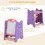 Kids 3-in-1 Art Easel with Magnetic Board - Pink 5
