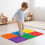 Interlocking Sensory Mats, 6 PCS, Multicolor, TPE, 12"x12" 2