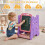 Kids 3-in-1 Art Easel with Magnetic Board - Pink 8