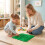 Interlocking Sensory Mats, 6 PCS, Multicolor, TPE, 12"x12" 3