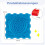 Interlocking Sensory Mats, 6 PCS, Multicolor, TPE, 12"x12" 4