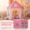 Kids Hexagonal Play Tent with Dance Mat & Tulle Curtain 4