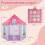 Kids Hexagonal Play Tent with Dance Mat & Tulle Curtain 6