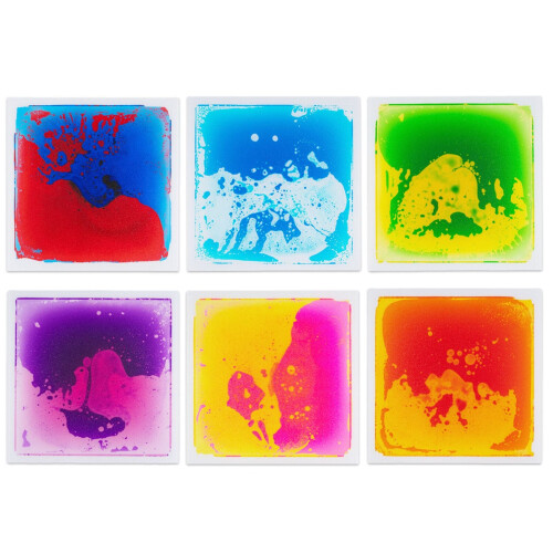 Multicolor Sensory Floor Tiles, 30x30 cm, 6-Piece Set 2