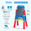 Adjustable Kids Art Easel with 4-in-1 Drawing Boards 5