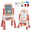 Kids' Adjustable 4-in-1 Art Easel with Accessories 5