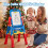 Adjustable Kids Art Easel with 4-in-1 Drawing Boards 6