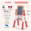 Kids' Adjustable 4-in-1 Art Easel with Accessories 8