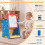 Kids 3-in-1 Art Easel with Magnetic Board, Blue 6