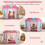 Kids Hexagonal Play Tent with Dance Mat - Pink 7