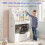 Kids White Bookshelf with Chalkboard and Storage Drawer 6