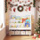 Kids Rolling Bookshelf with Chalkboard and Storage Cubes 7