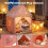 Glow-in-the-Dark Pink Play Tent with Mat & Window 2