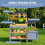 Kids Mud Kitchen Set with Water Reservoir and Chalkboard 8