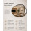 Spot On Dealz Modern Black Framed Pebble Wall Mirror 6