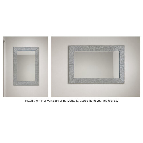 Spot On Dealz Rectangle Glitter Wall Mirror Bedroom Decor 2
