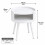 Spot On Dealz Modern White Side Table Round MDF Top and Pine Wood Legs 2