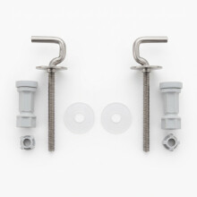 Commercial Heavy-Duty Ring only Thermoset Toilet Seat with Sta-tite Stainless Steel Bottom Fix Hinges