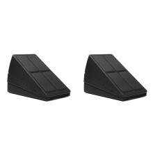 6X Squat Wedge Block Adjustable Non-Slip Squat Ramp Wedge Calf Stretcher Slant Board Strength Black