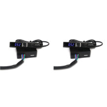 2X Universeller 12-V-Turbo-Timer für Universalauto, LED-Digitalanzeige für Turbo & NA Turbolader-Motorschutz, Blau