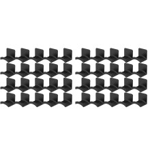 40PCS Universal Adhesive Headphone Stand Wall Desk PC Mount Headset Hanger Holder Damage-Free Easy Installation Black
