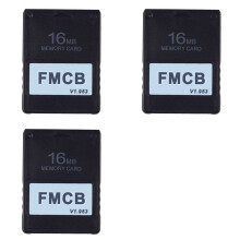 3X FMCB Free McBoot Card V1.953 for PS2 -2 Memory Card OPL MC Boot(16MB)
